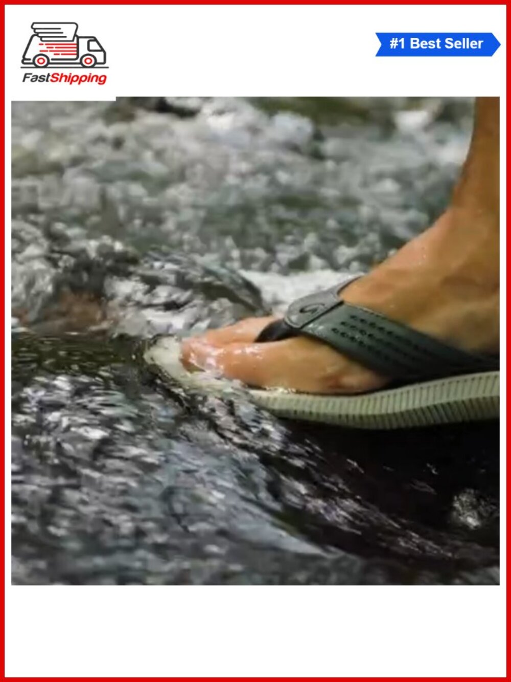 ✨ OluKai Ulele Men's Water Resistant Beach Flip Flop Sandals - Picture 6 of 6